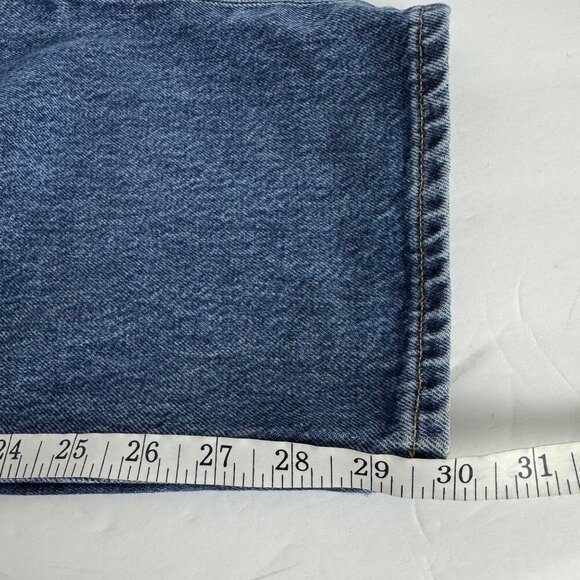 AGOLDE NEW Broken Jean Medium Wash Straight Leg Button Fly Size 26 Designer - Picture 13 of 14